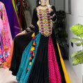Navratri Multicolor Virangana Lehenga Set