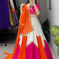 Navratri Orange Gulaboo Lehenga Set
