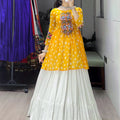 Navratri Yellow Megha Lehenga Set