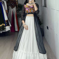 Navratri Black Kurti Lehenga Set