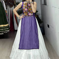 Navratri Purple Kurti Lehenga Set
