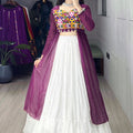 Navratri Wine Kurti Lehenga Set
