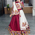 Navratri White Lehenga Set