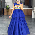 Navy Blue Navratri Lehenga Set