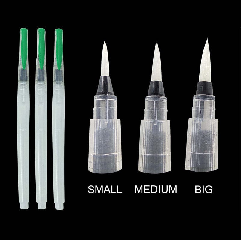 3 Pc Water Colour Brush Set