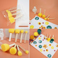 4 Pc Yellow Sponge Dabbing Tool
