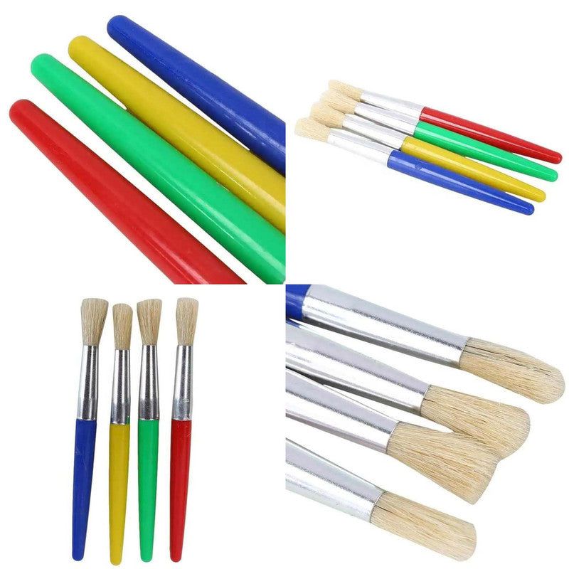 4 Pc Hard Bristle Brush