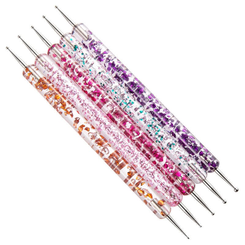 5Pc Acrylic 2 Sided Embossing Tool & Nail Art Tool