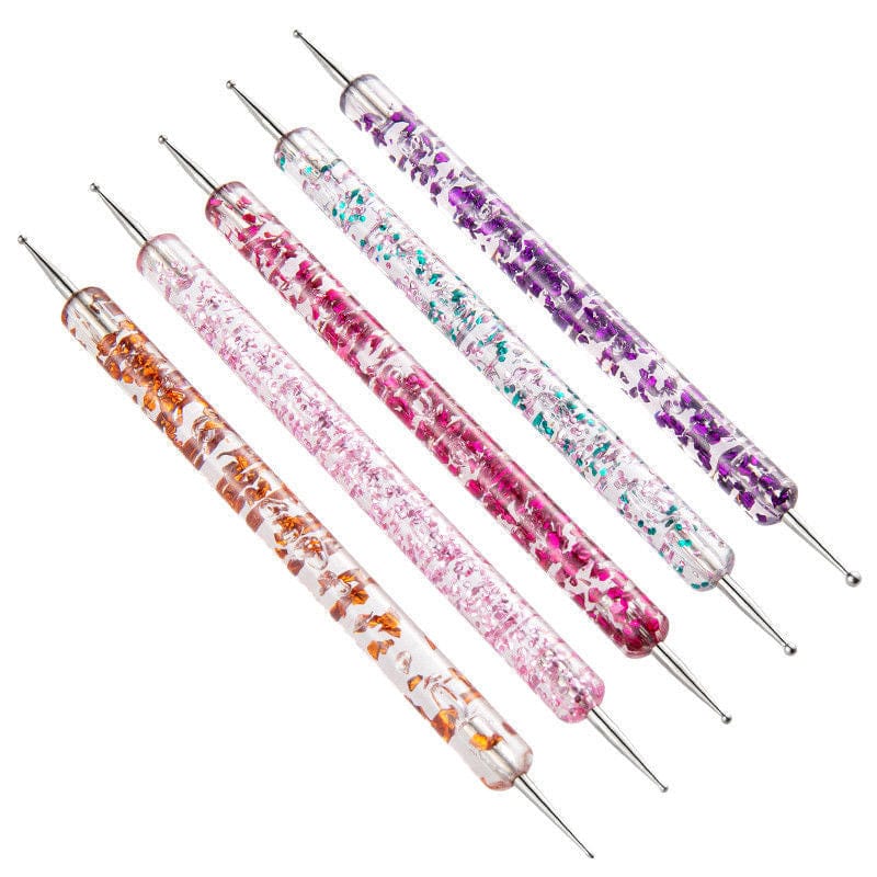 5Pc Acrylic 2 Sided Embossing Tool & Nail Art Tool