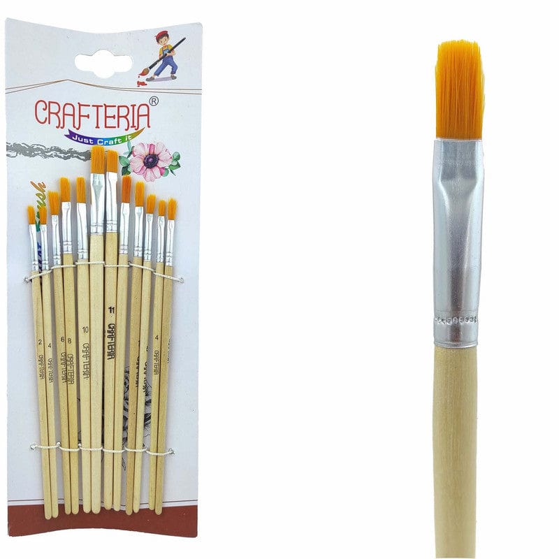 12 Pc Flat Brush