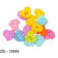 Ballon Heart Colourful Button