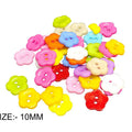 5 Petal Flower Colourful Button