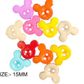 15Mm Micky Colourful Button