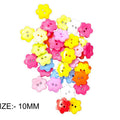 6 Petal Flower Colourful Button