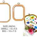 Rectangle Octagon Embroidery Ring