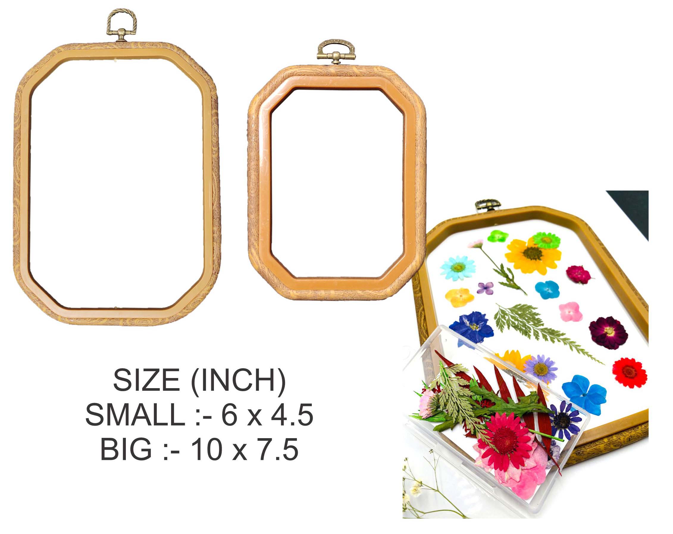 Rectangle Octagon Embroidery Ring