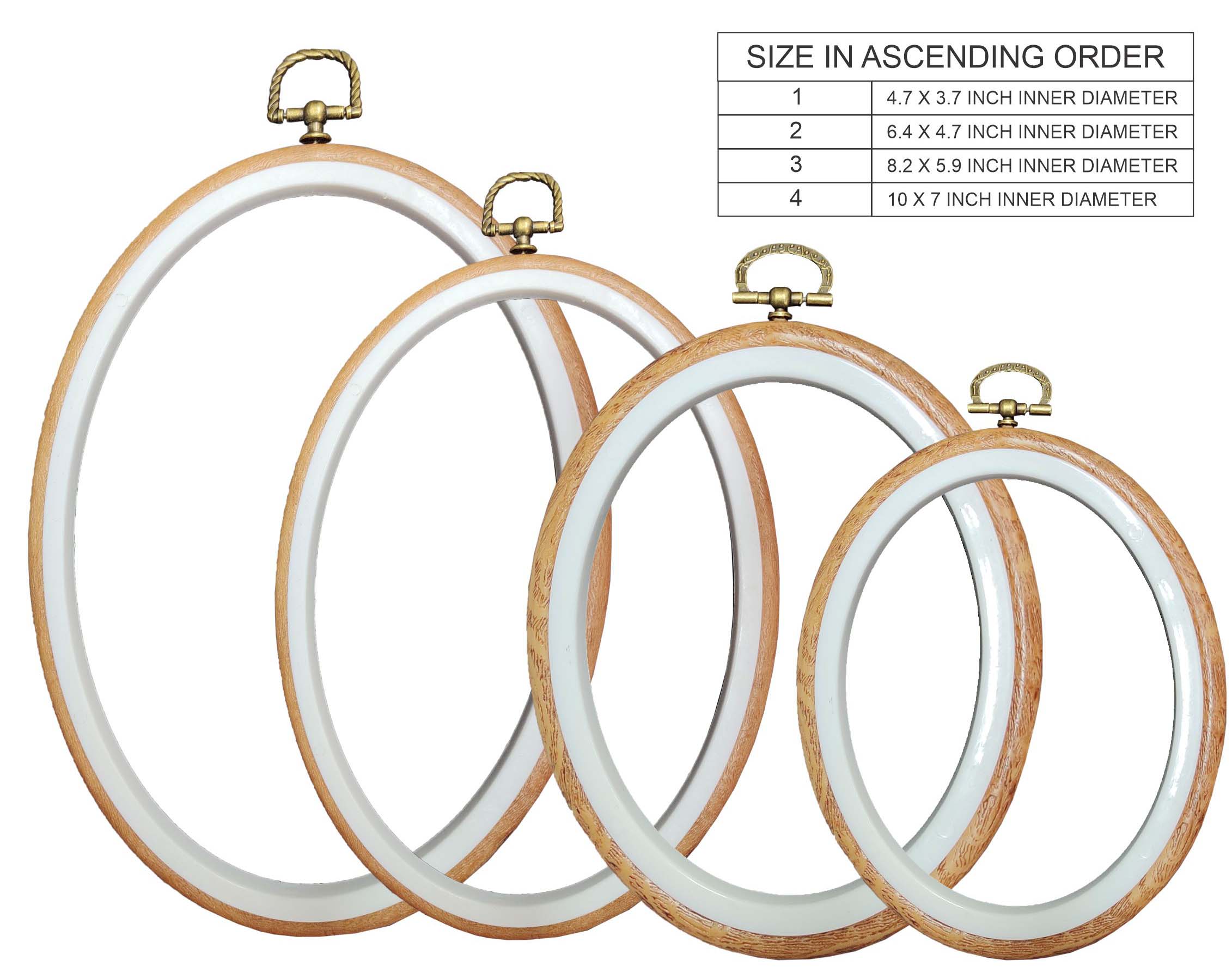4 In 1 Oval Embroidery Ring