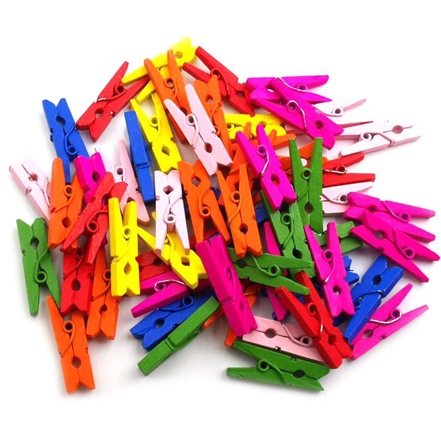 Wooden Clips Mix Colour