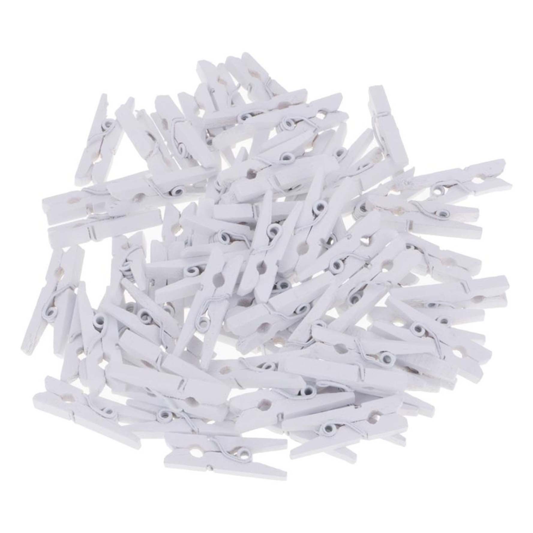 Single Colour Wooden Clips 4.8Cm