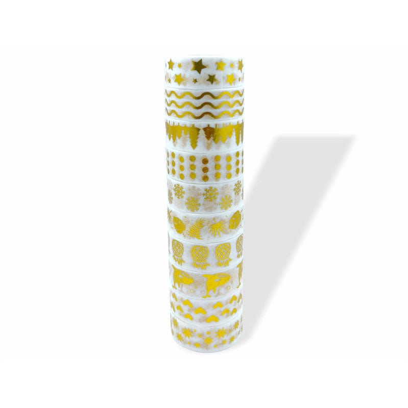 Printed Foiled Tape White Base