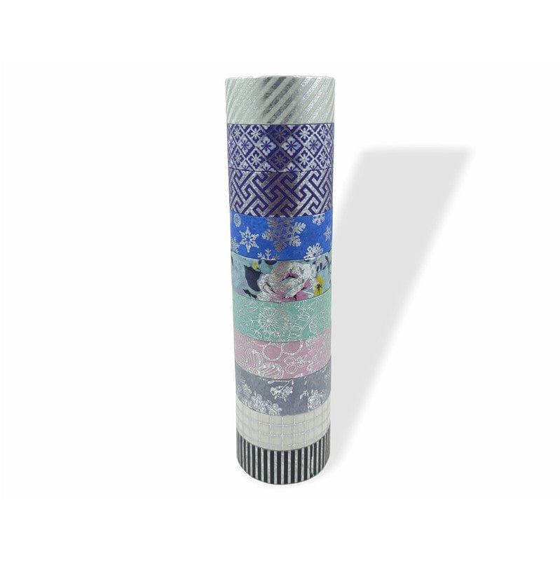 Printed Foiled Tape White & Black Base