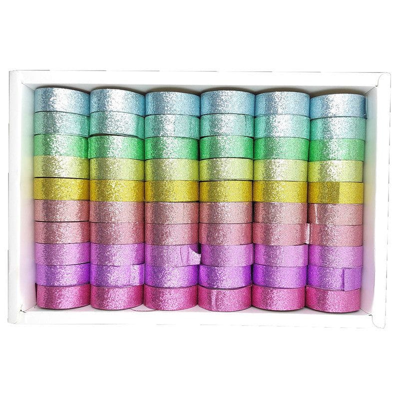 10 Colour X 6 Pcs Glitter Tape