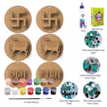 DIY Cow Swastik Subh Labh Lippan Art Kit