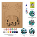 DIY Elephant Jarokha Lippan Art Kit