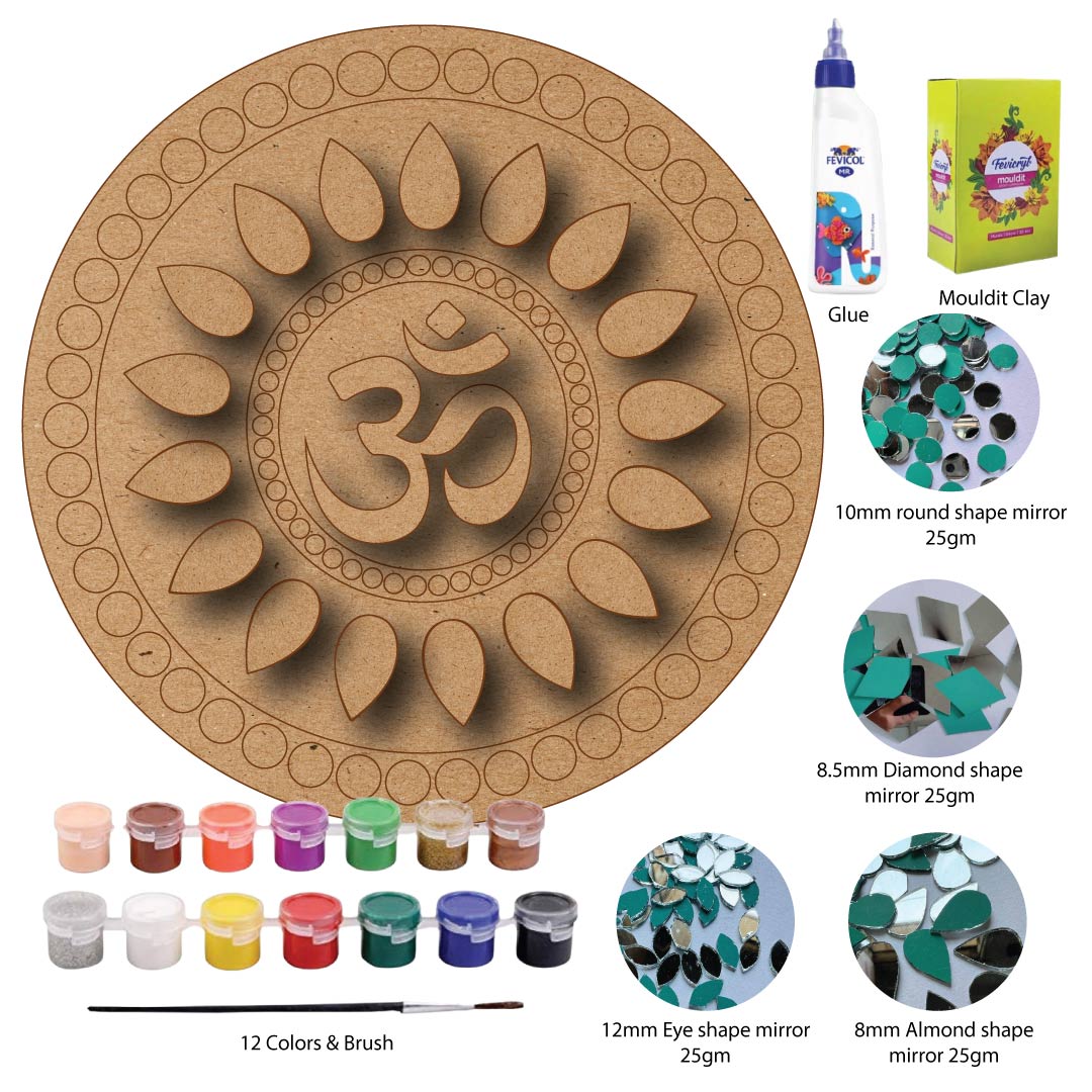 DIY Om Symbol Lippan Art Kit