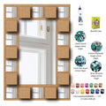 DIY Square Mirror Block Lippan Art Kit