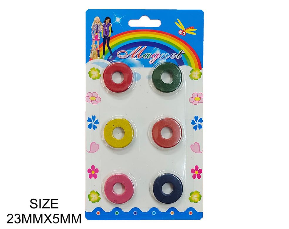 6Pcs Col Ring Magnet Small