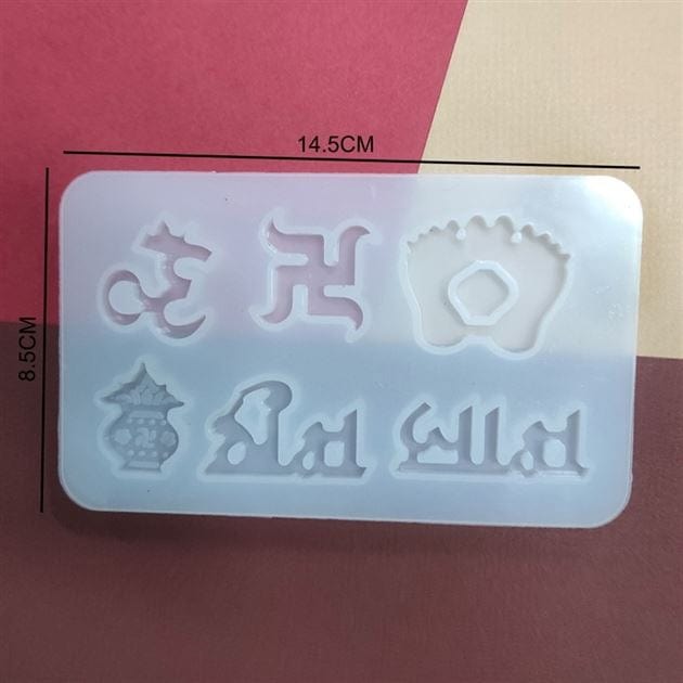 6 Cavity Small Diwali & Religious Mould