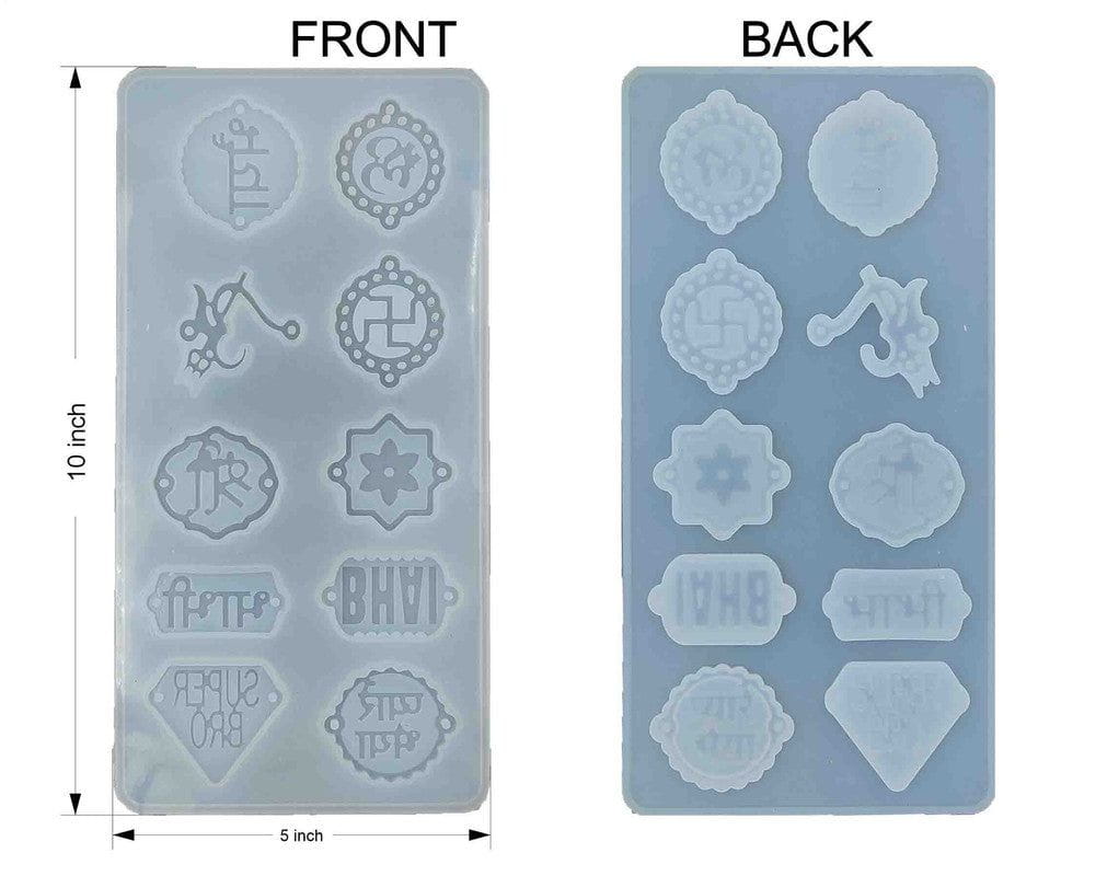 10 Cavity Rakhi Mould