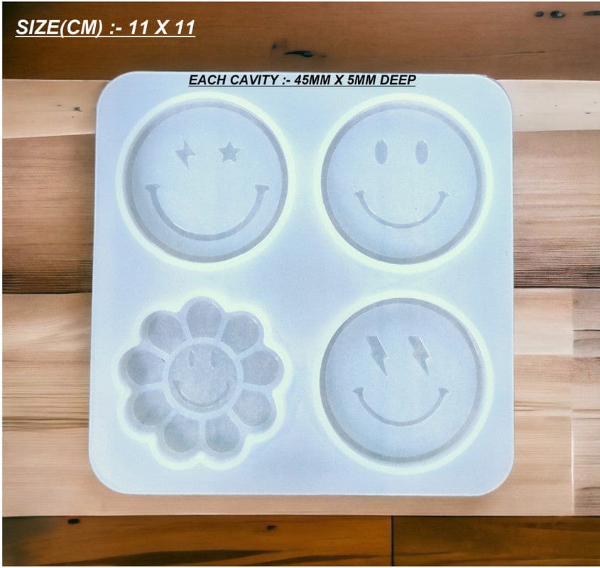 4 Cavity Pendant, Keychain & Pop-Socket Mould