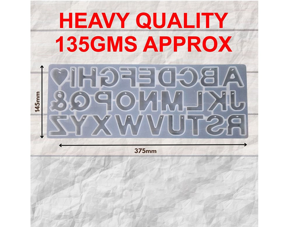 New Back Pouring Alphabet With Hole Mould