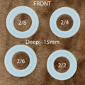 4 Pcs Deep Bangle Mould 15mm