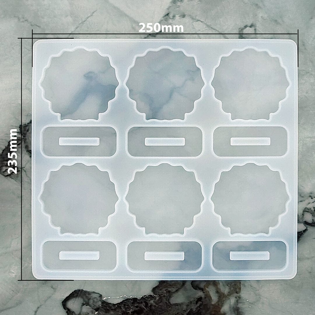 6 Cavity Agate Round Frame With Stand Mould