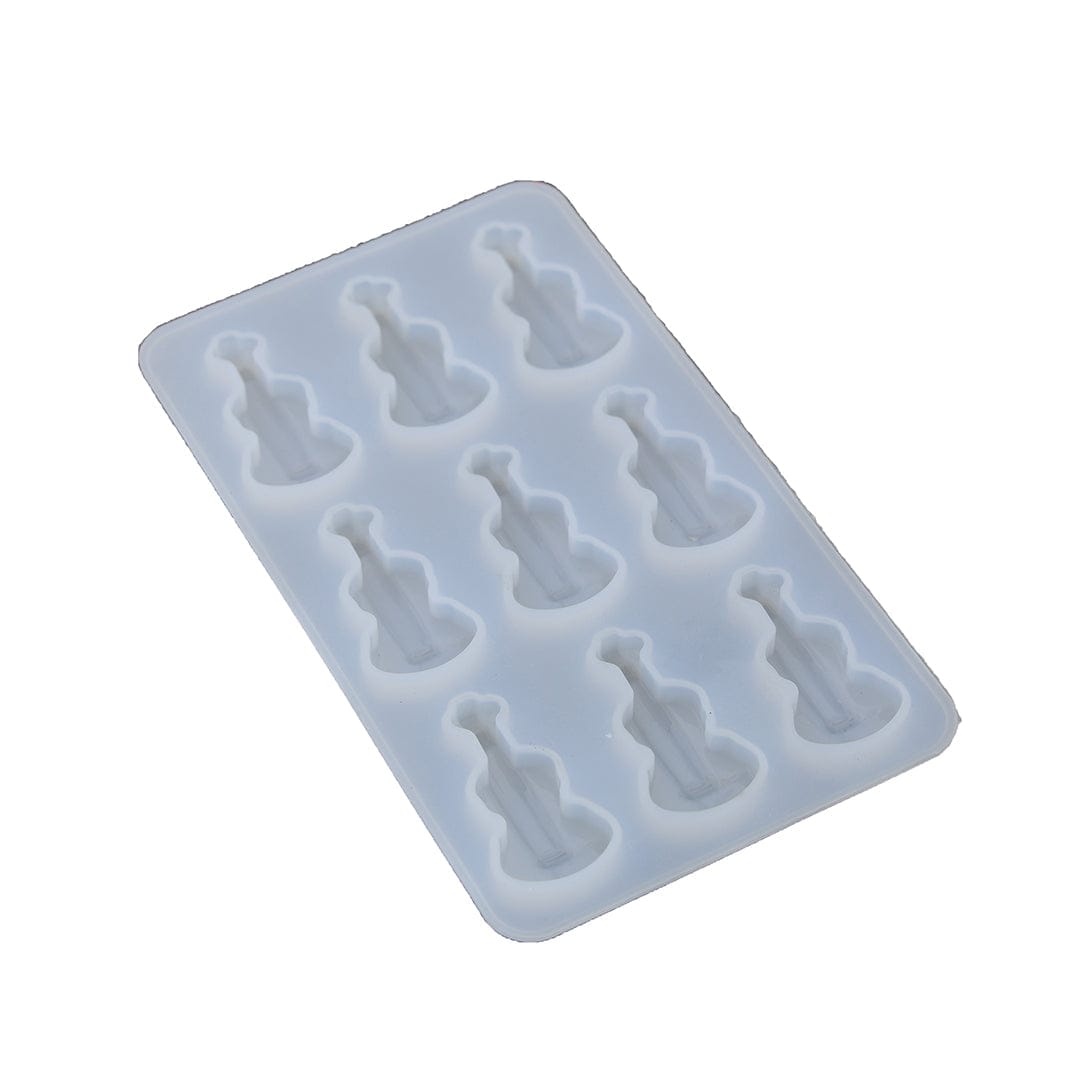 9 Cavity Guitar Keychain Mould