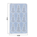 9 Cavity Guitar Keychain Mould