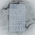 16 Cavity Front Pouring Alphabet With Hole Mould