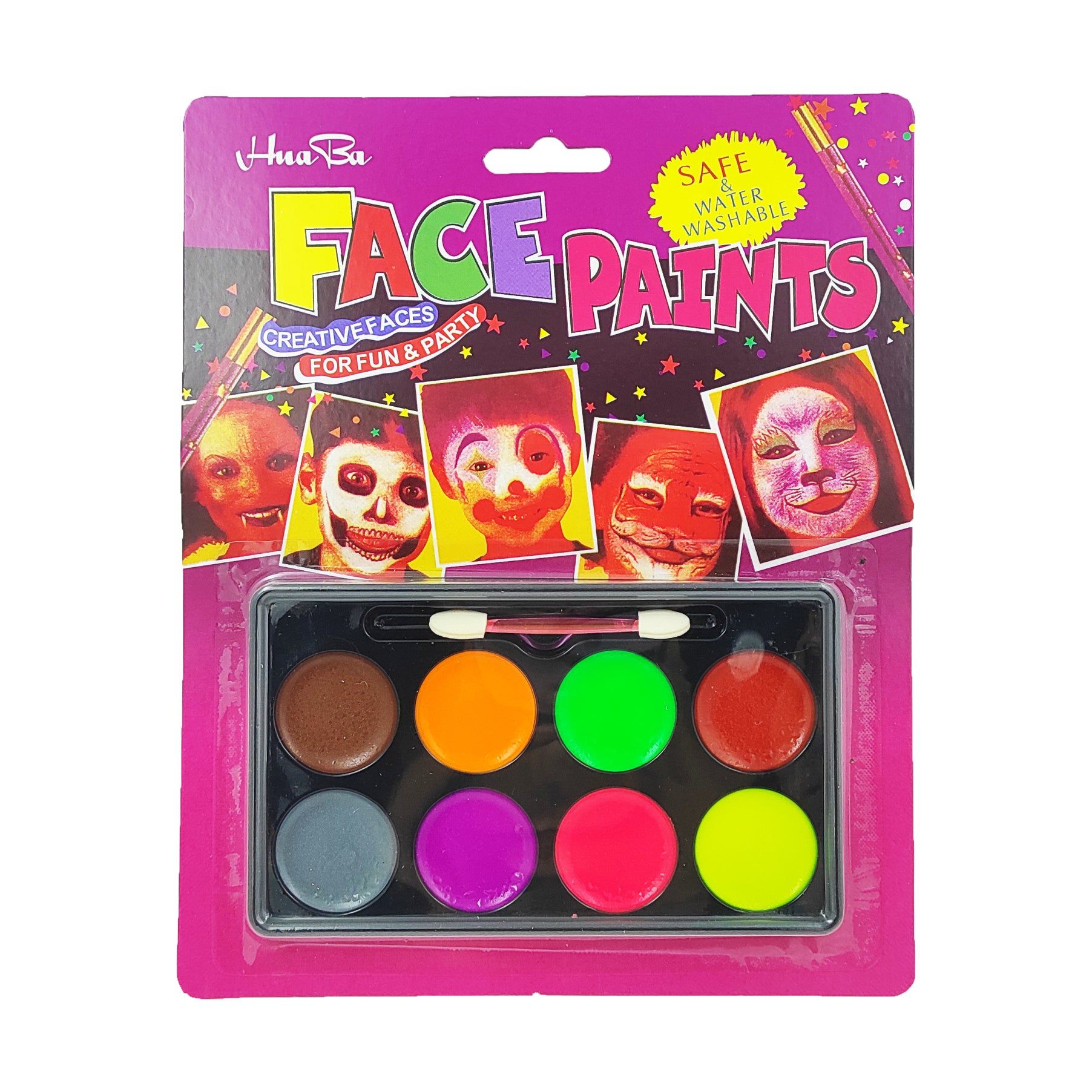 8 Colour Face Paint Palette Set