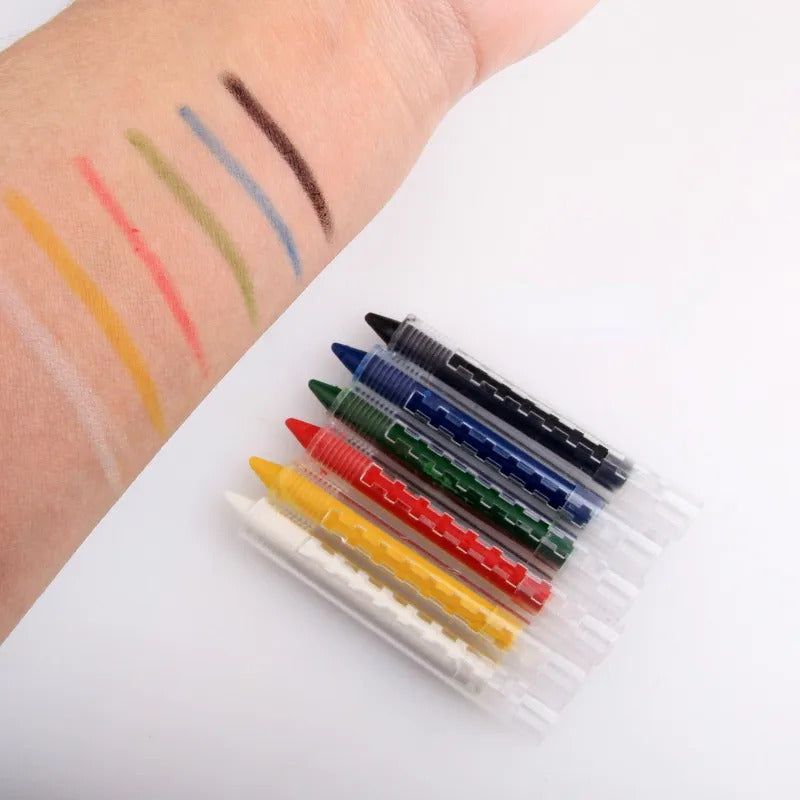 6 Pcs Classic Face Paint Sticks