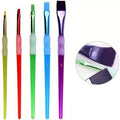 5 Pc Flat Brush Set Nylon Grip