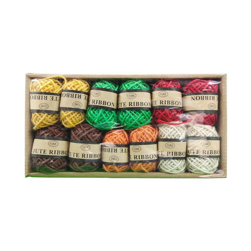 12 Pc Colour Jute Dori