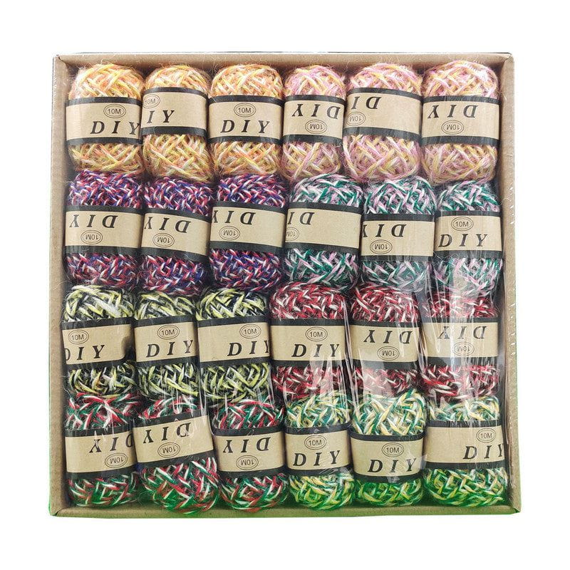 24 Pc Tricolour Jute Dori