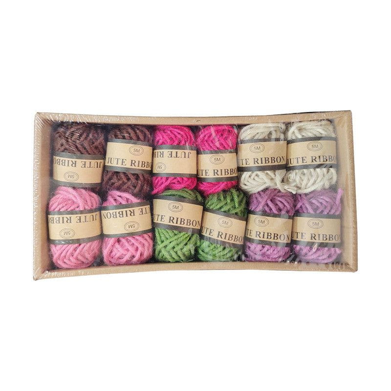 12 Pc Colour Thick Jute Dori