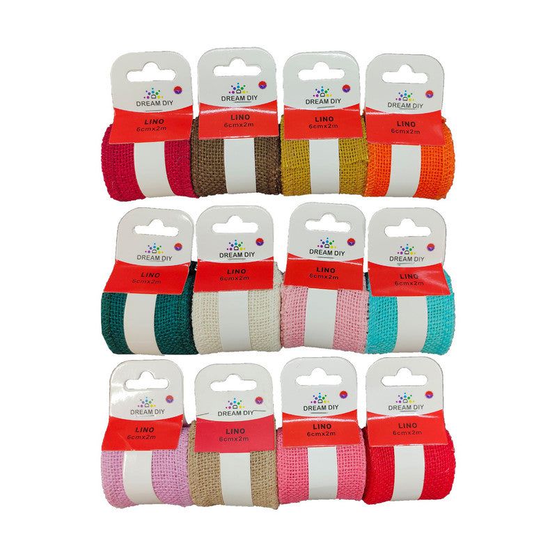 12 Pcs Mix 6Cm Jute Lace