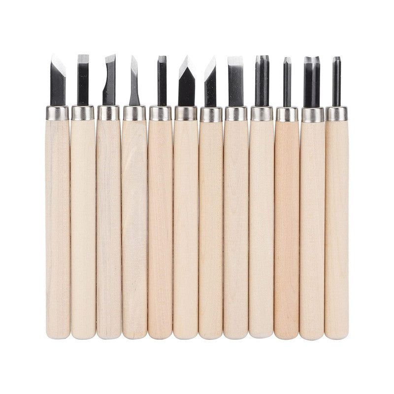 12 Pc Wood Carving