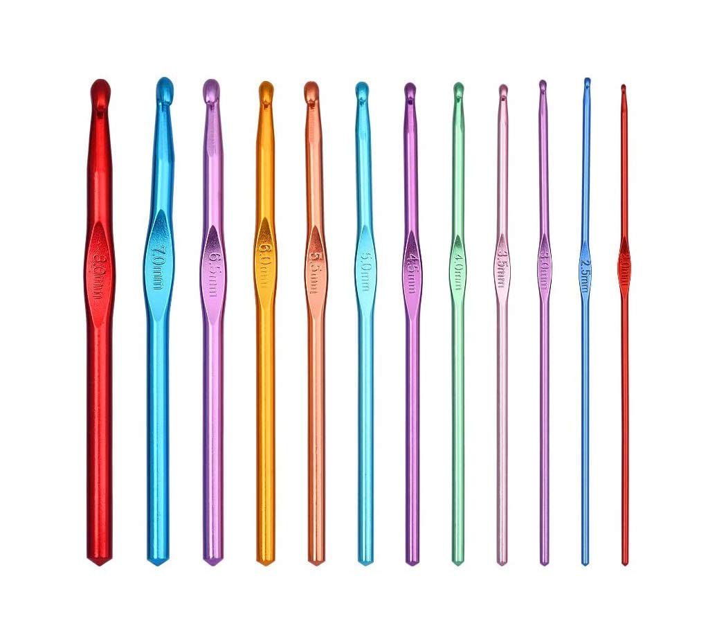 12 In 1 Aluminium Crochet Set
