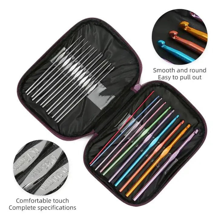 22 In 1 Crochet Pouch Set